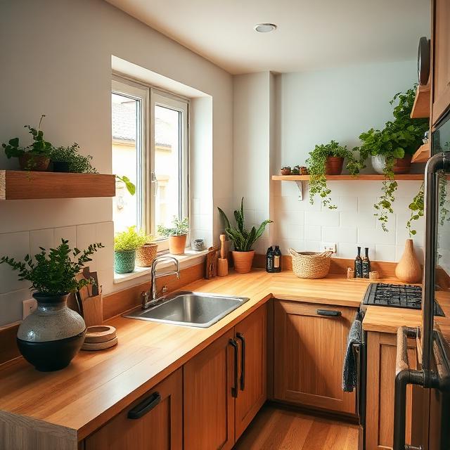 Voll ausgestattete Küche