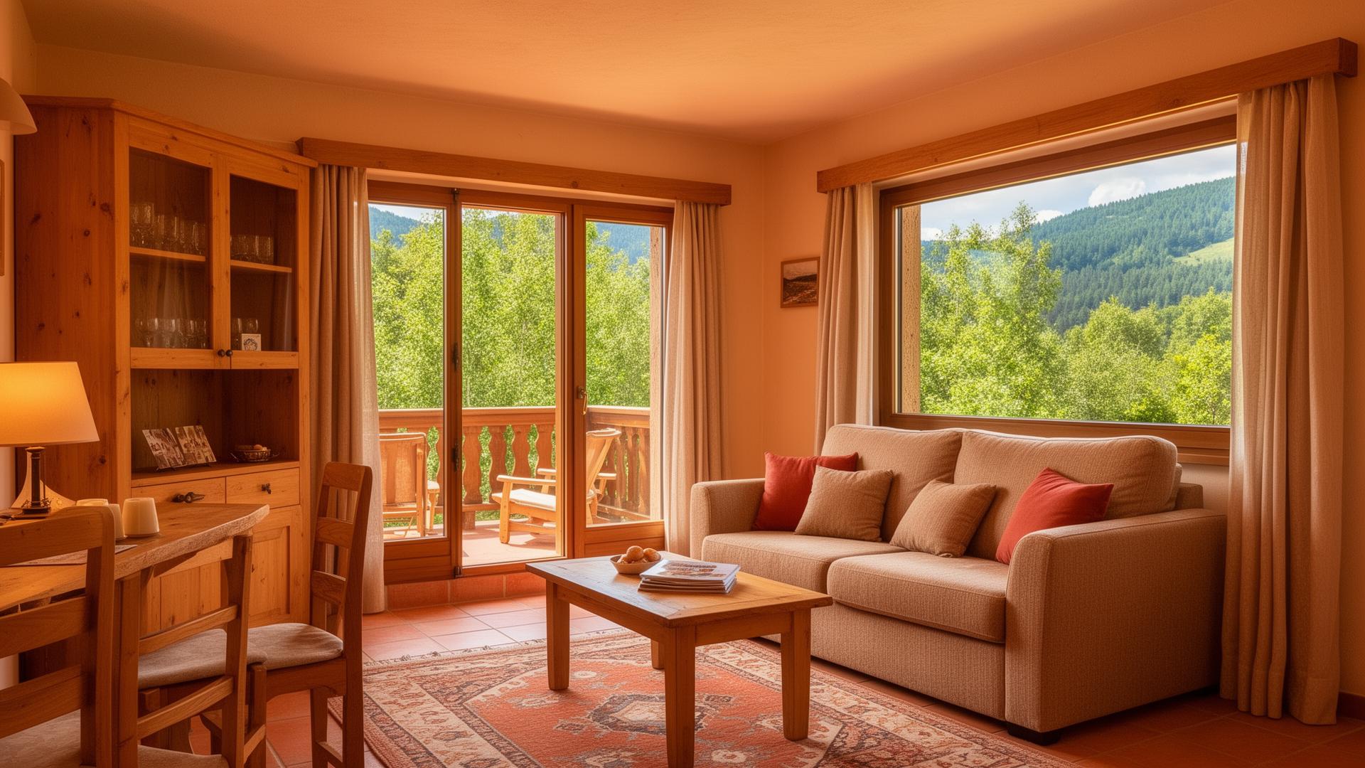 Gemütliche Ferienwohnung mit Blick auf die Natur